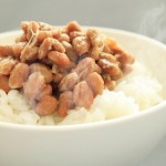 natto(fermented soy beans) on rice