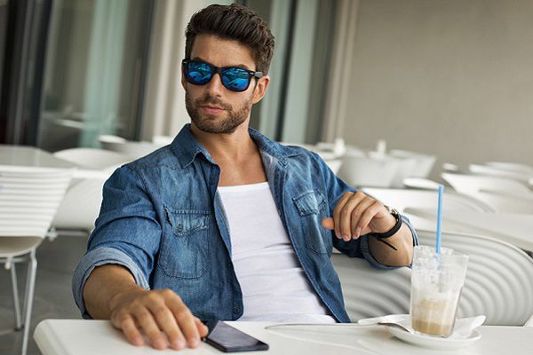 Young handsome man in sunglasses