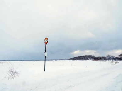 北海道の雪原