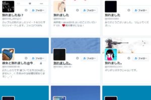 【悲報】Twitterで「別れました」と検索すると悲惨なことになる