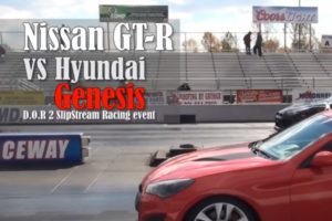 日産『GT-R』対ヒュンダイ『ジェネシス』ドラッグレースの結果がヤバい