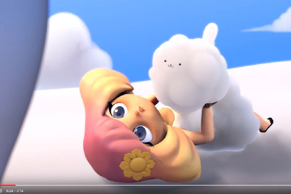 子犬の雲と少女がカワイイ 学生が作った短編cgアニメに感動 ニュースサイトしらべぇ