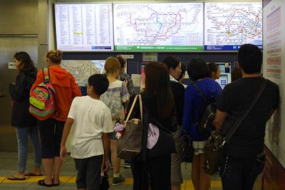 原宿駅台風4