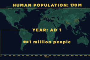有史以来の「世界人口」を説明する動画が世界中で話題に