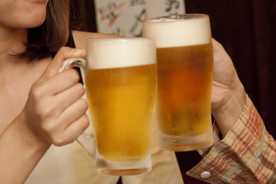 ビール乾杯
