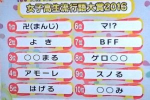 「女子高生流行語大賞」が意味不明と話題　覚えるべく一文にまとめた結果