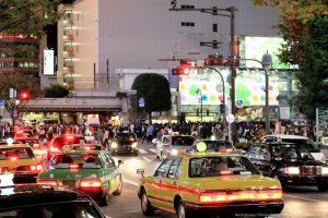 タクシー,東京の夜