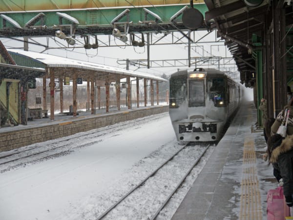 雪の鉄道