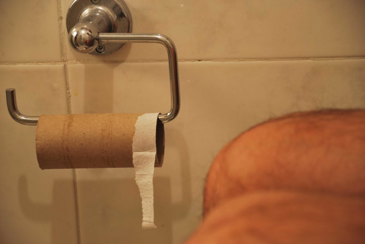 トイレの紙が切れた