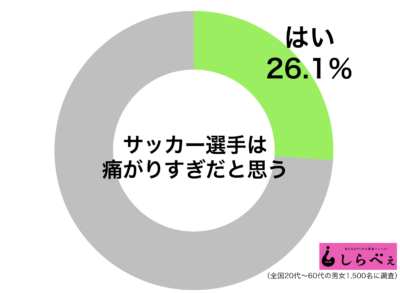 アピールはいいから 試合中のサッカー選手に 痛がりすぎ の声 ニュースサイトしらべぇ