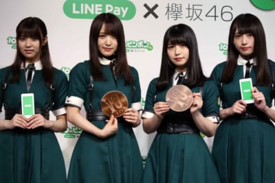 菅井友香、小林由依、長濱ねる、渡辺梨加(欅坂46)