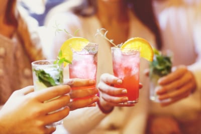 カクテルで乾杯