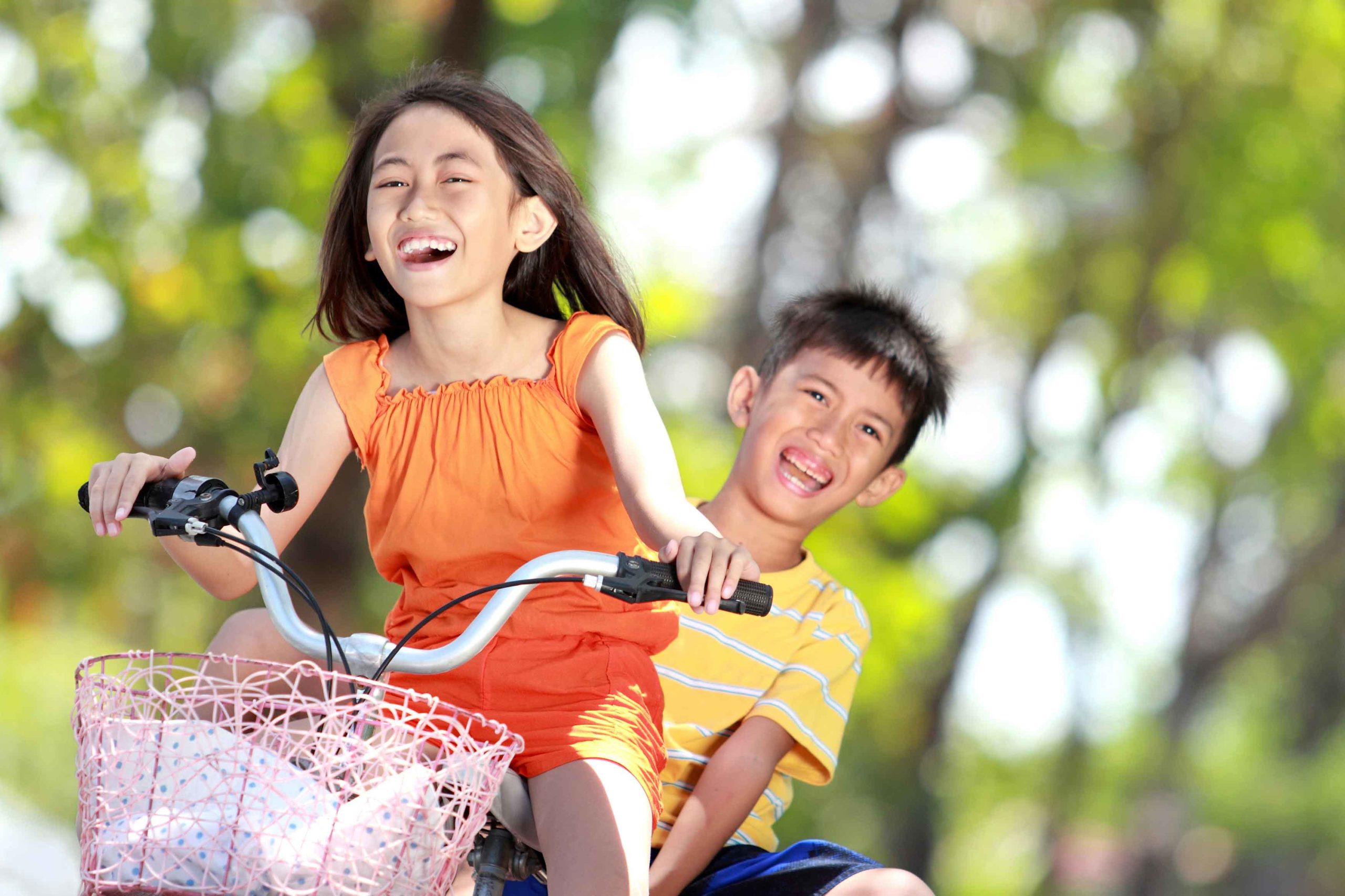 夏色 自転車 子どもと二人乗り