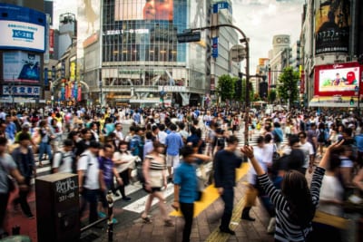 東京の人混み