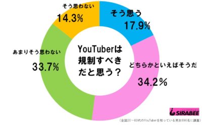 YouTuberは規制すべきだと思う？