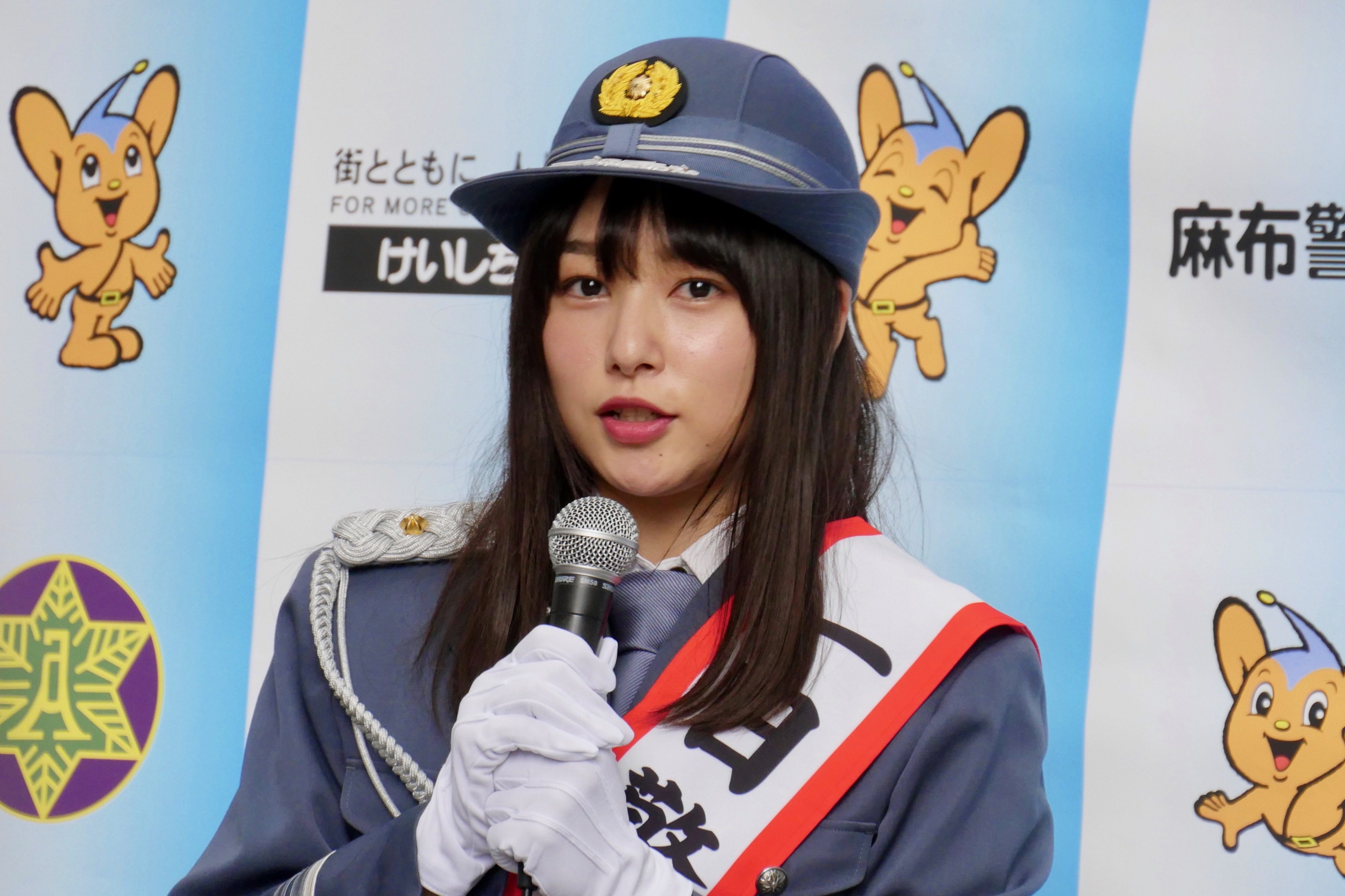 さすが 岡山の奇跡 桜井日奈子の一日警察署長がかわいすぎる ニュースサイトしらべぇ