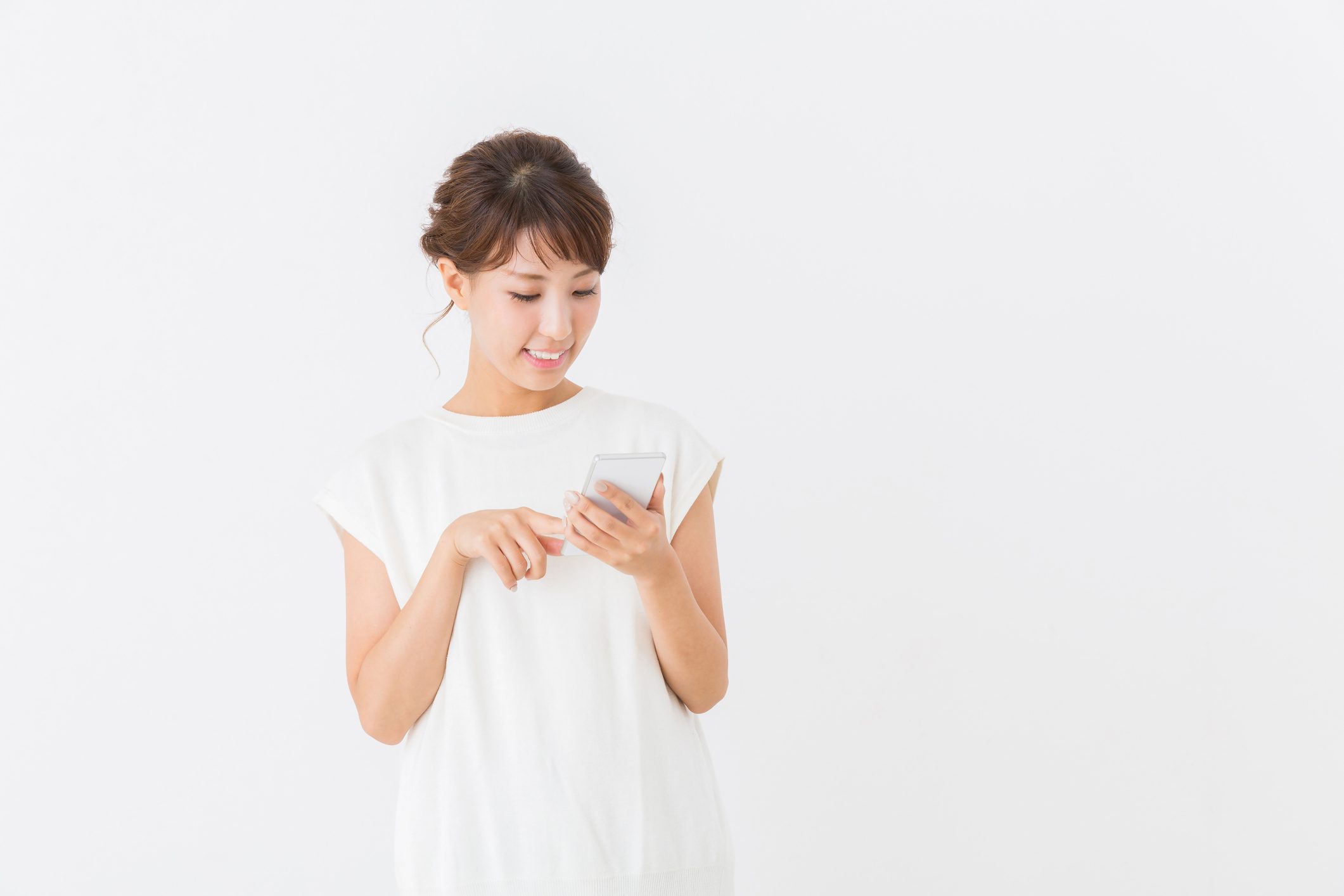 スマホ女性