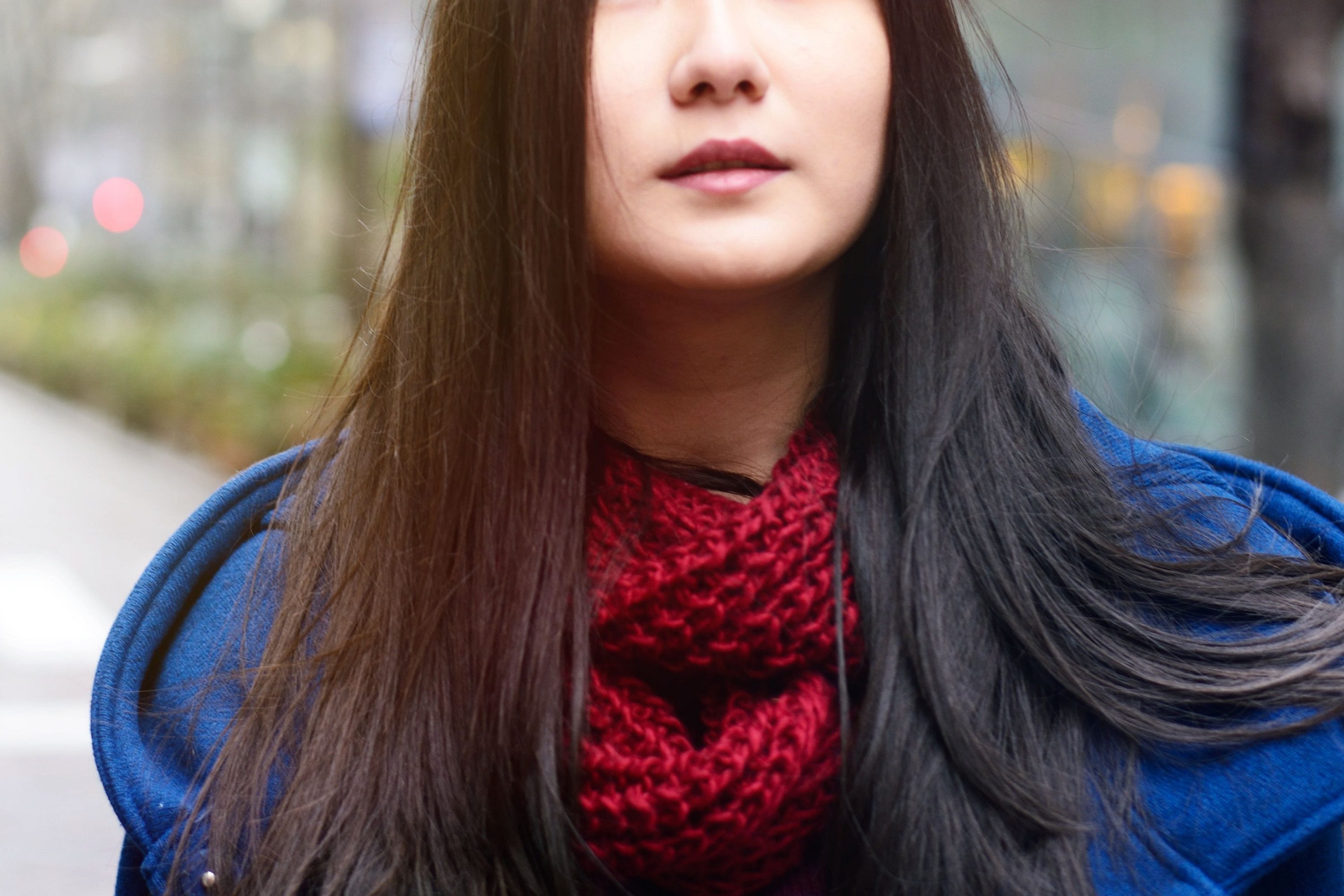 ロングヘアの女性