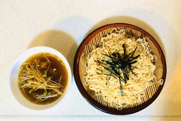 袋麺でつけ麺