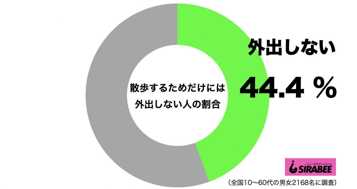 散歩するためだけには外出しない