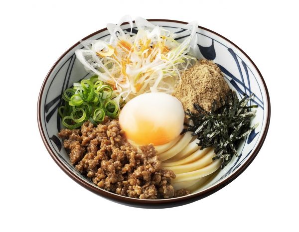 丸亀製麺「旨辛月見まぜ釜玉うどん」