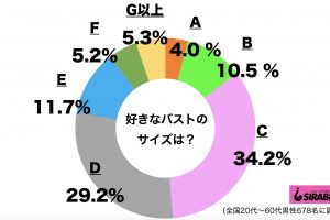 好きなバストのサイズ・胸