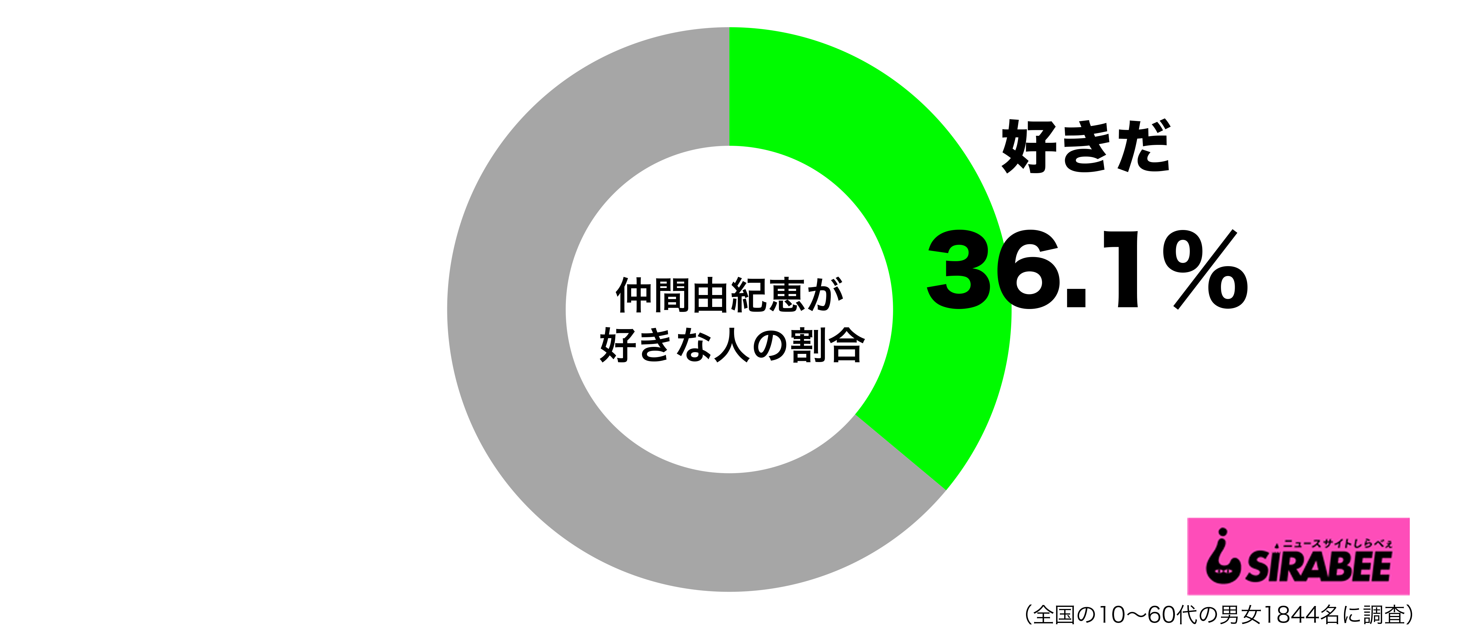 仲間由紀恵が好きグラフ