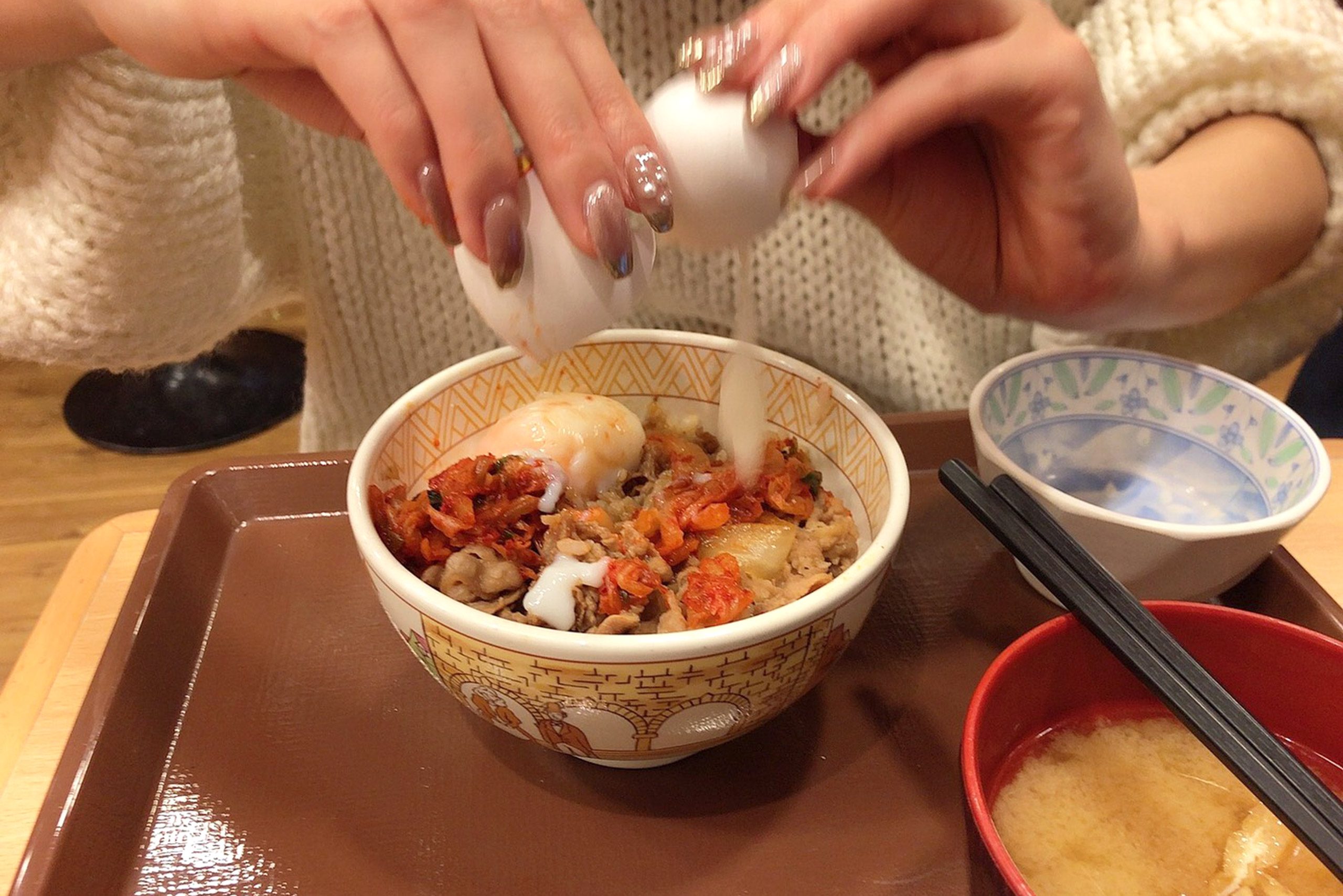 キムチ牛丼
