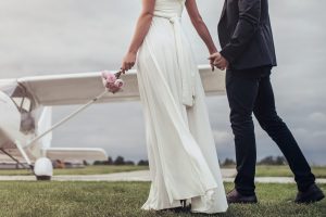 結婚式・飛行機・機内婚