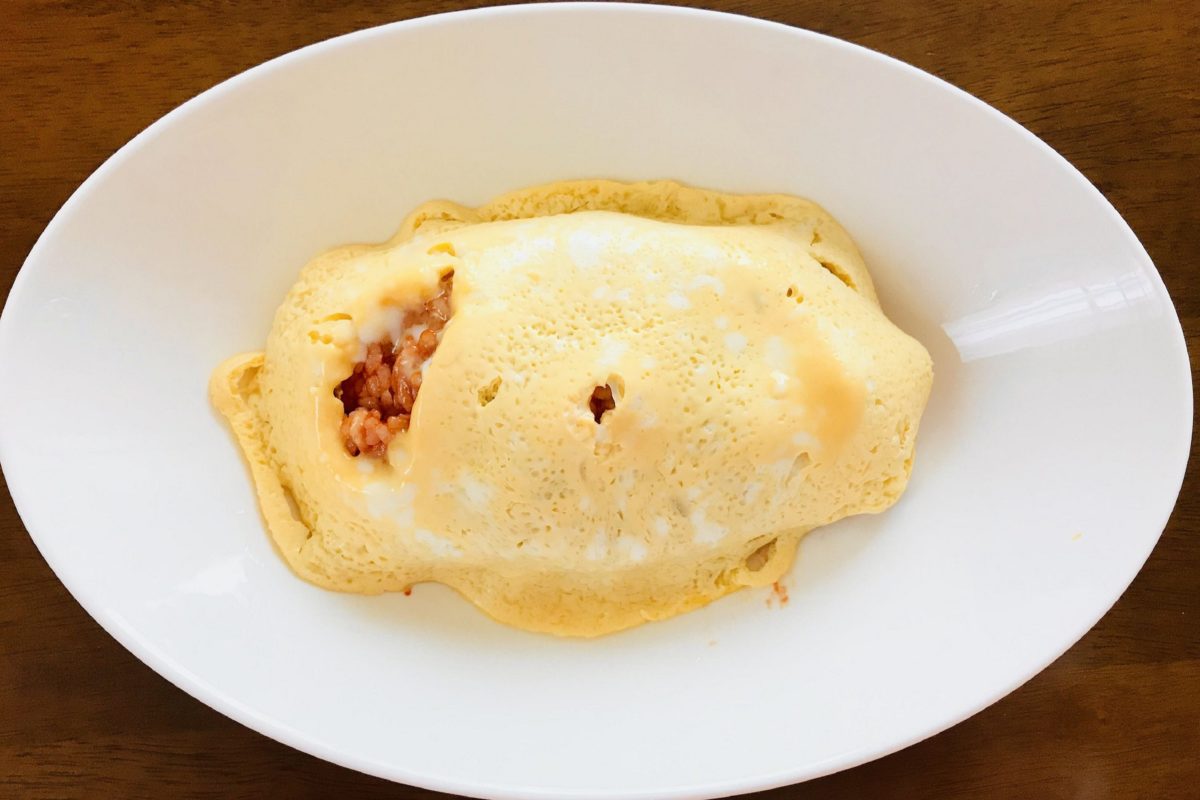 レンジで簡単オムライス