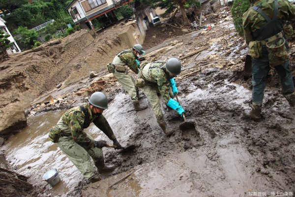 熱海市土石流・陸上自衛隊