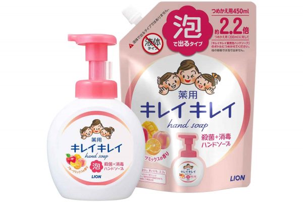 ライオン キレイキレイ 薬用 泡ハンドソープ フルーツミックスの香り 本体大型ポンプ500ml + 詰め替え450ml