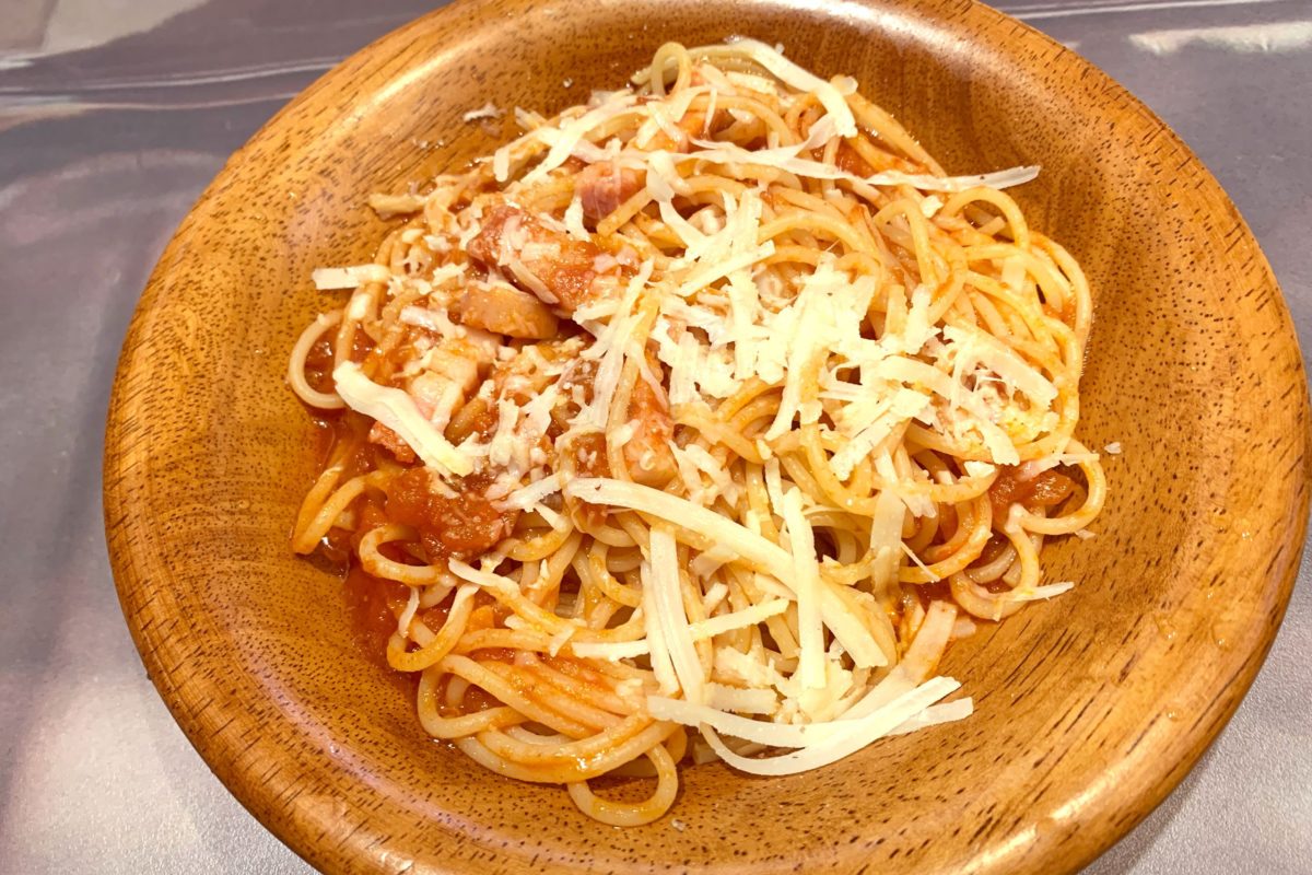パルマ風スパゲッティ（トマト味）