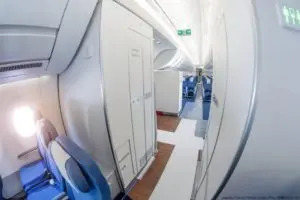 飛行機のトイレ使用を拒否された女性　「通路でおしっこするぞ！」と脅迫