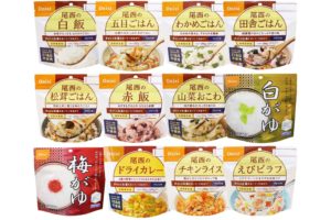 尾西食品 アルファ米12種類全部セット 2022年3月10日数量限定タイムセール