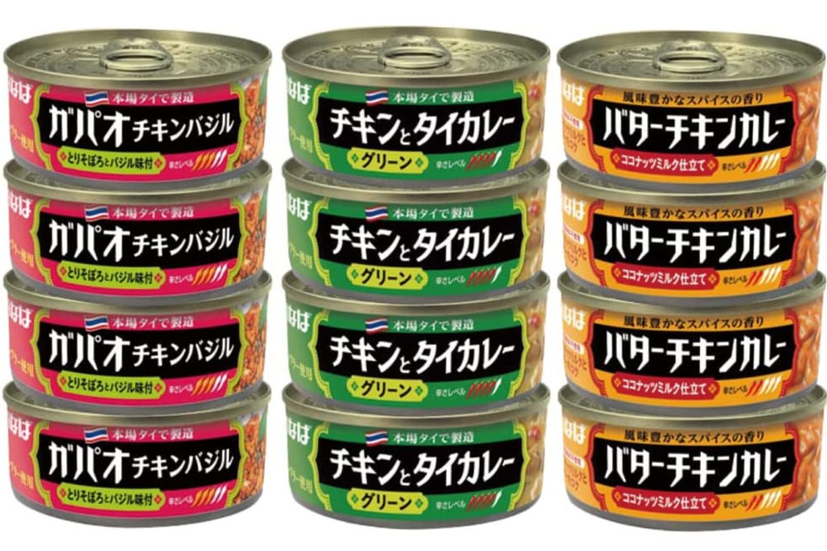 いなば食品 カレーシリーズ 3種類×4個セット（ガパオ・グリーン・バターチキン）