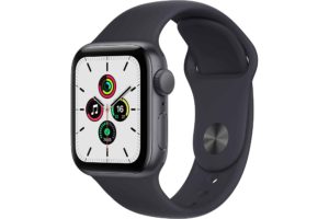 Apple Watch SE(GPSモデル)- 40mmスペースグレイアルミニウムケースとミッドナイトスポーツバンド - レギュラー