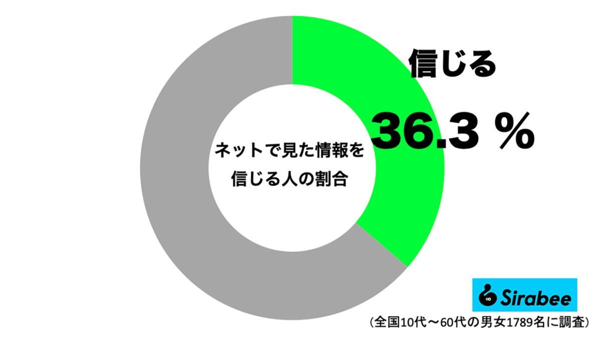 ネットの情報を信じる