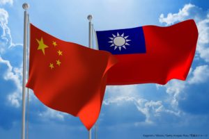 中国と台湾の旗
