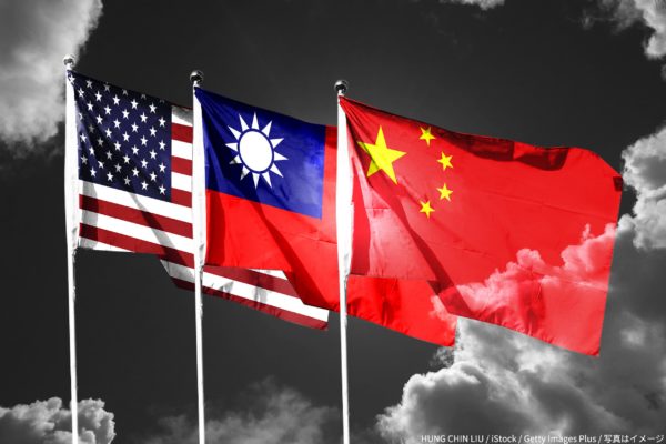 アメリカ・台湾・中国の国旗