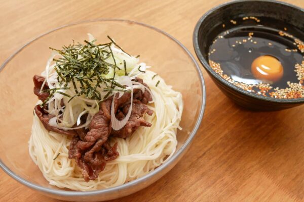 ラー油肉そうめん