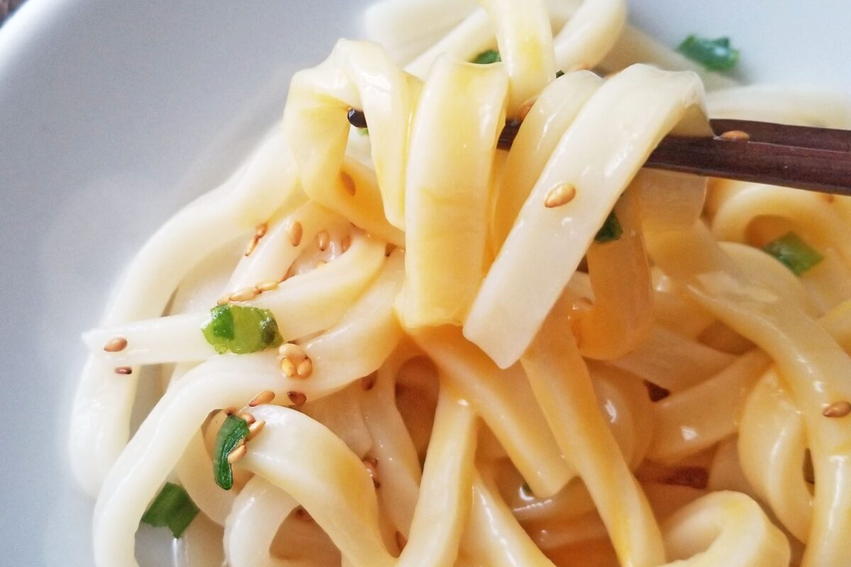 旨塩釜玉冷やしうどん・実食