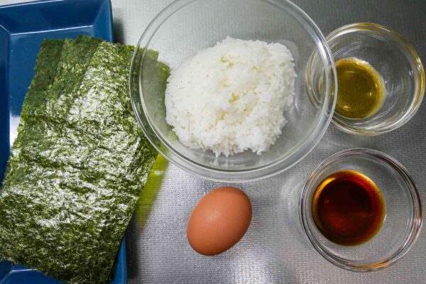 卵かけご飯の海苔巻き