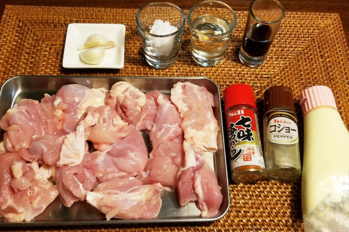 鶏肉の七味マヨ焼き・材料