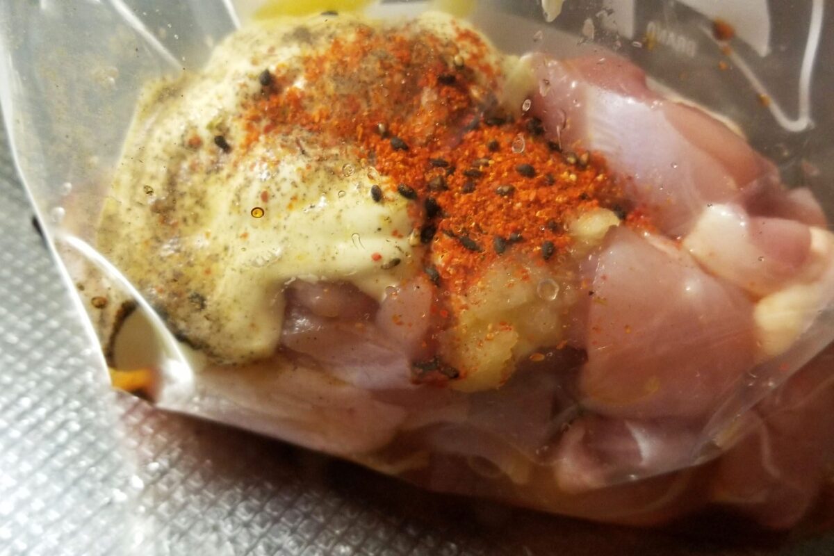 鶏肉の七味マヨ焼き・フリーザーバッグ