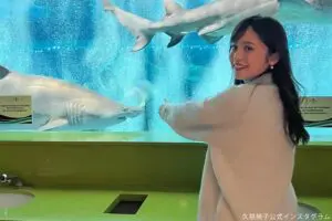 久慈暁子、アメリカの水族館に衝撃　“ベストトイレ”を利用したら「目の前に…」