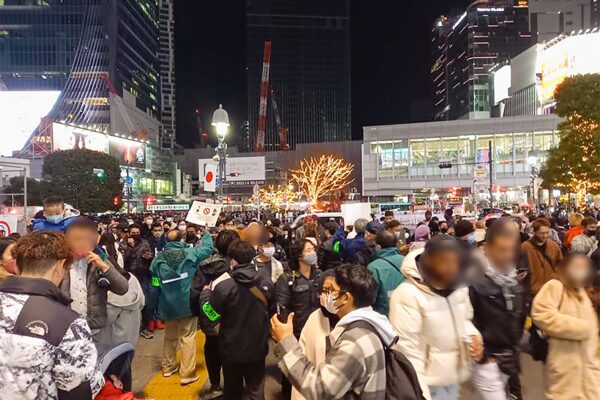 カウントダウン時の渋谷