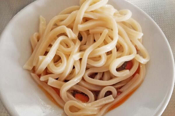 ピリ辛油うどん・うどん