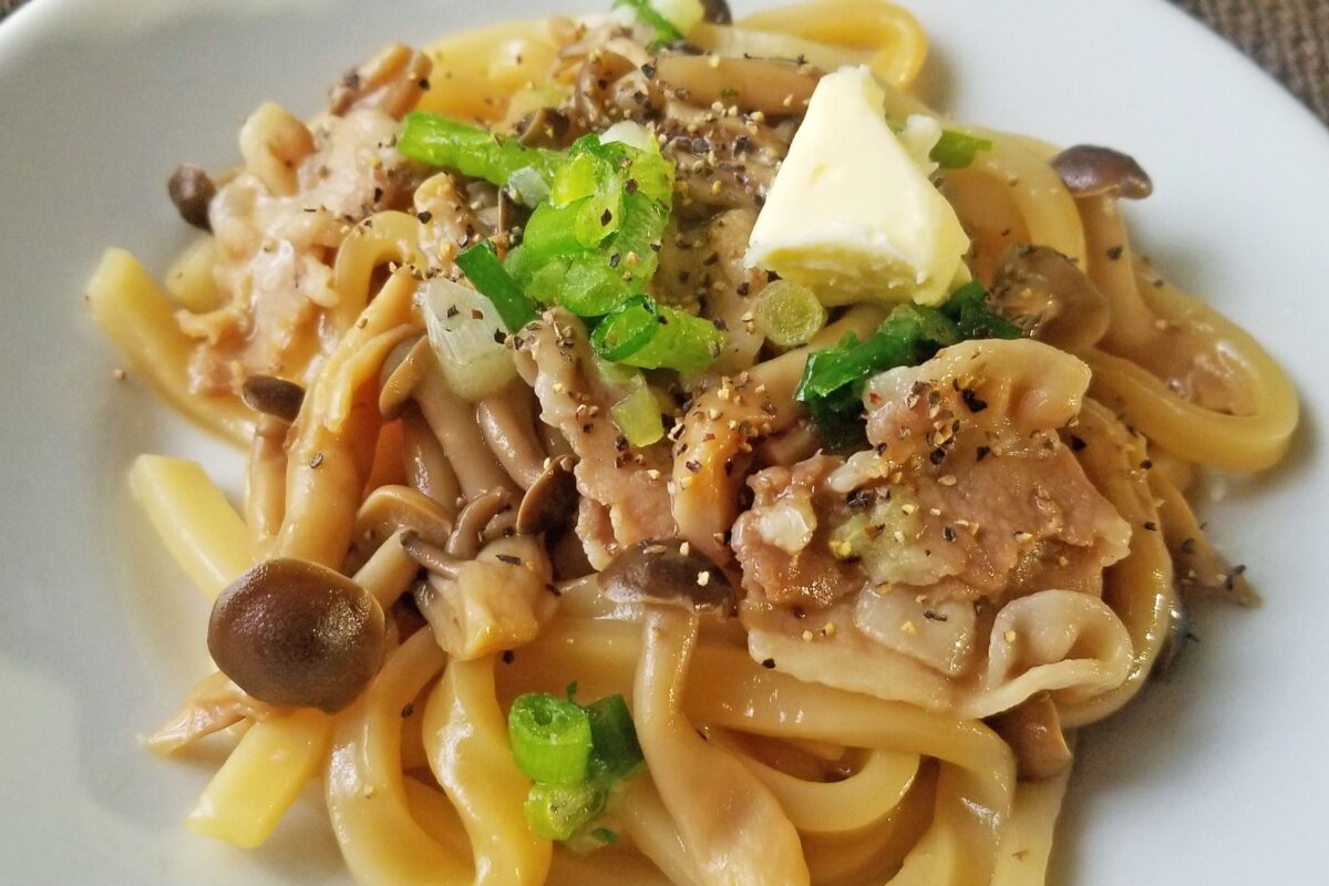 甘辛バター醤油うどん