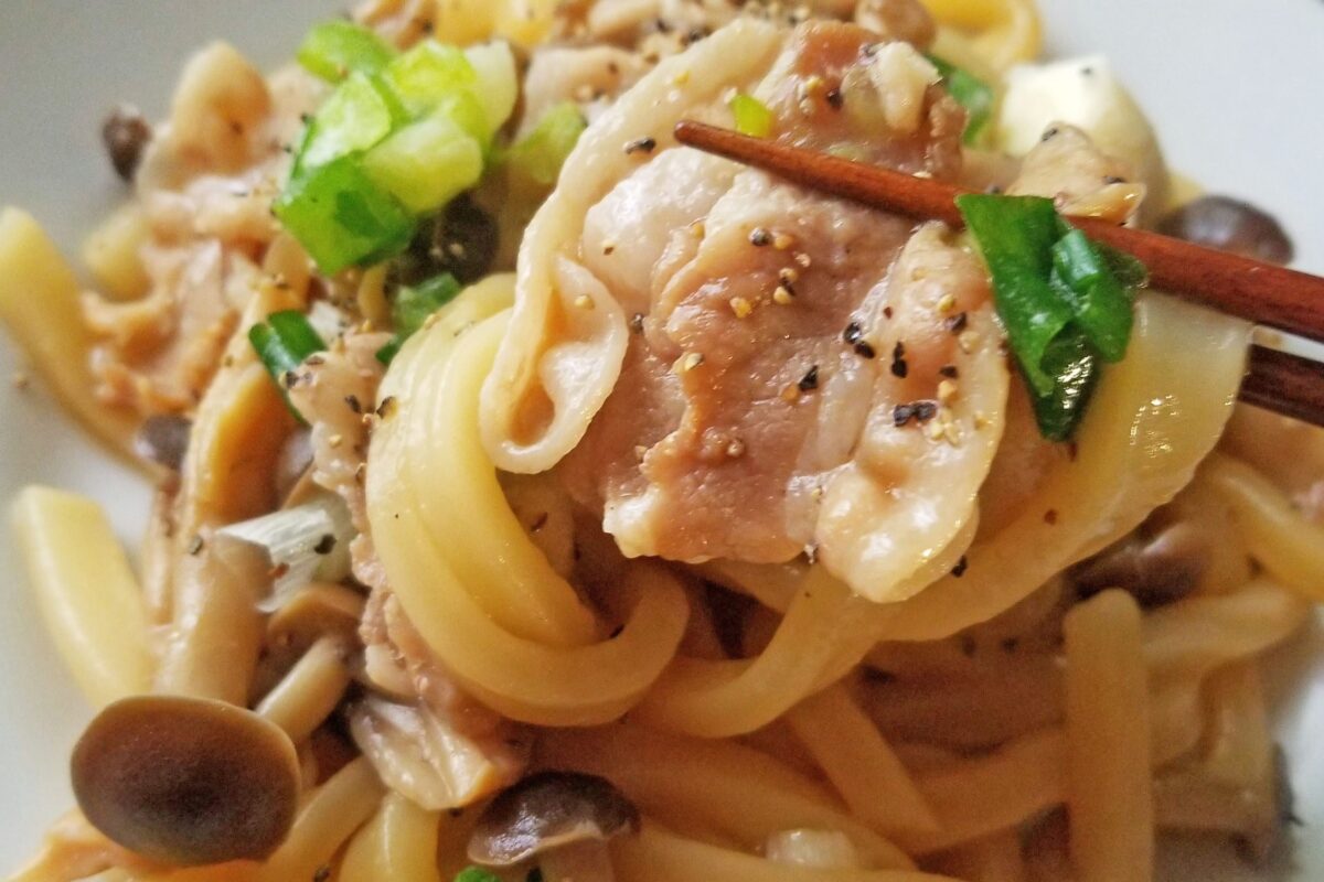 甘辛バター醤油うどん・実食